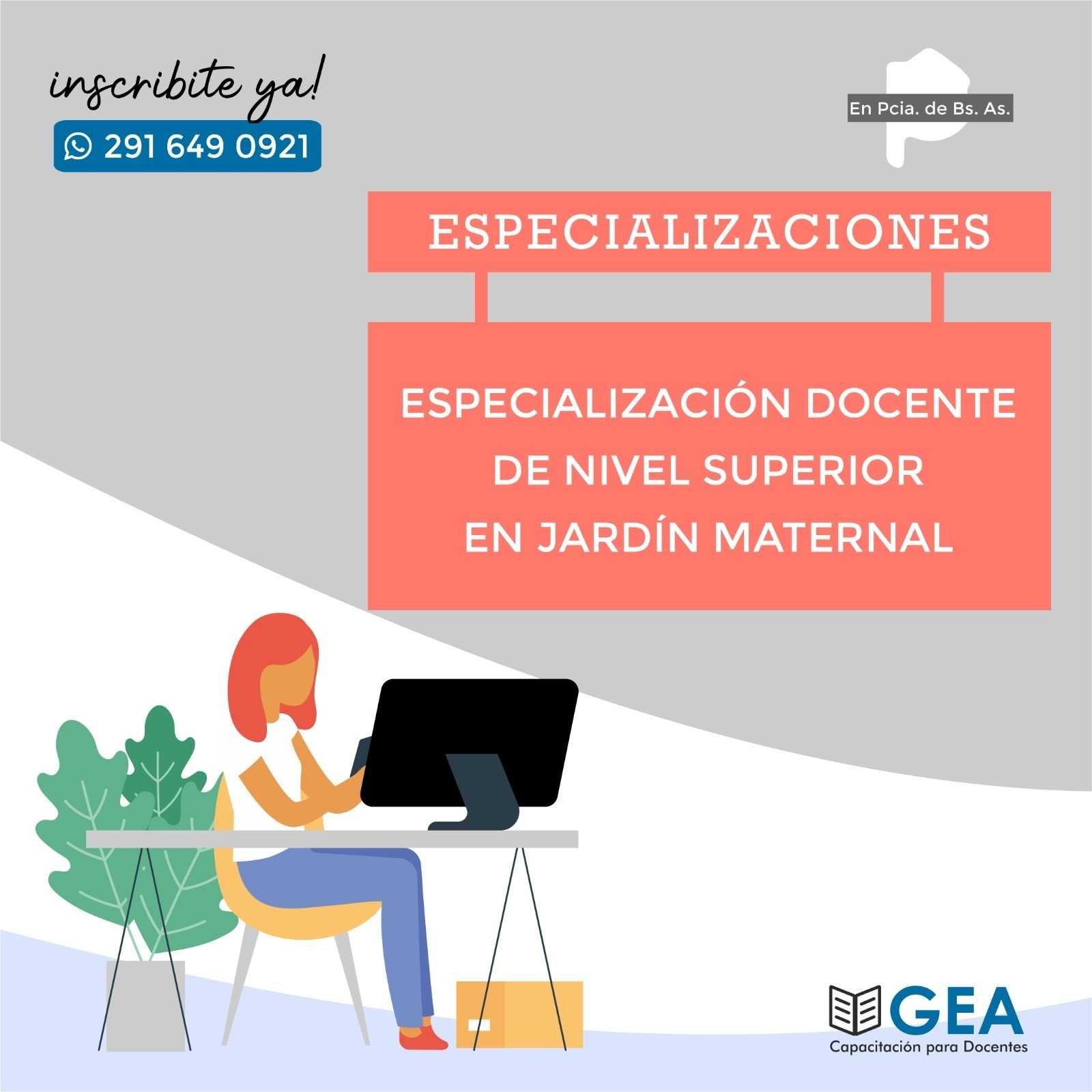 Especialización Docente de Nivel Superior en Jardín
maternal